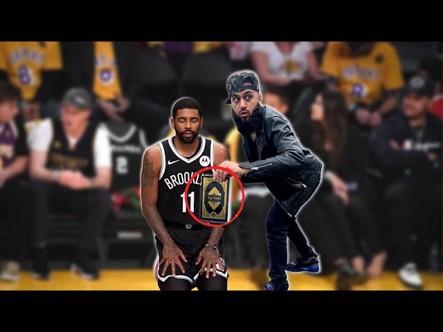 SNEAKING into an NBA game to give Kyrie Irving a QURAN in Ramadan!