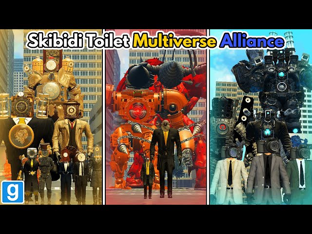 GMOD: Skibidi Toilet Multiverse Alliance – Nextbots Mod // Clockman, Drillman █ Garry's Mod █