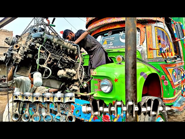 Restoration Old Bedford Truck Seized Diesel Engine | Rebuilding Nissan Bedford Diesel Engine