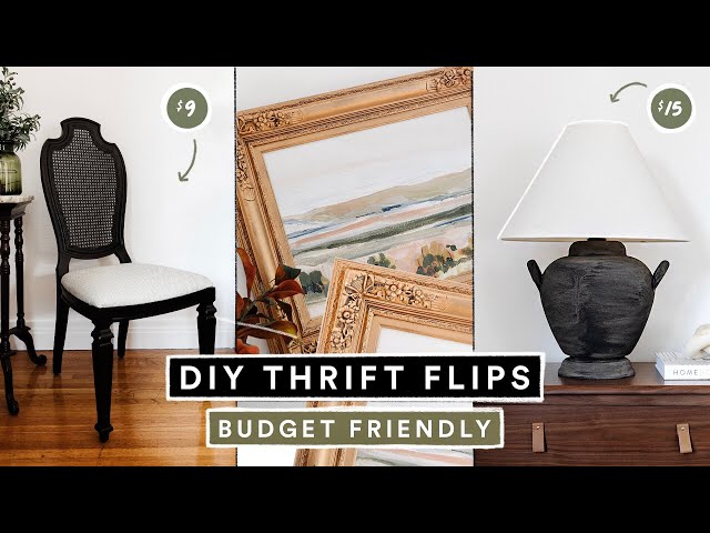 DIY THRIFT FLIP DECOR + FURNITURE - Budget Friendly Home Decor Hacks