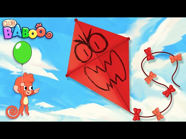 Dinosaurs and a flying kite with Club Baboo | Funny Dinosaur | Spinosaurus, TRex, Pterodactylus