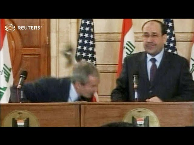 Iraqi who threw shoes at President Bush still angry after 15 years