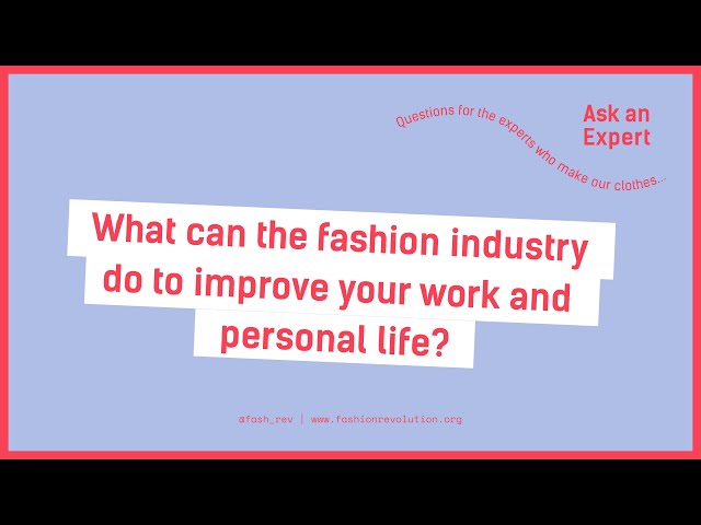 What could the industry do to improve your work/personal life? | Ask an Expert | Episode 2