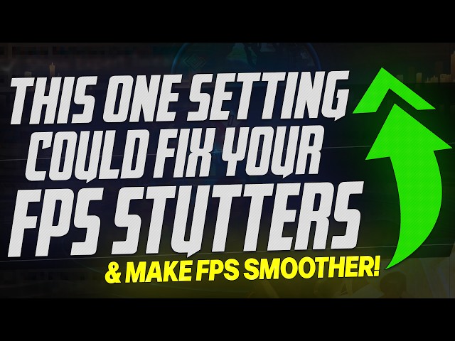 This ONE setting could FIX YOUR FPS Stuttering & Make Games WAY SMOOTHER! *BIG UPDATE* ✅