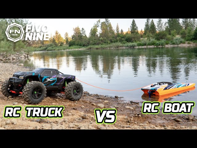 Rc Car vs Rc Boat | Traxxas Slash vs Traxxas M41