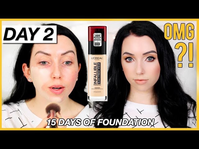 L'OREAL INFALLIBLE FRESH WEAR FOUNDATION! {First Impression Review & Demo!} Dry Skin