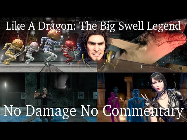 Like A Dragon: Infinite Wealth The Big Swell Legend No Damage All Bosses (No Commentary)