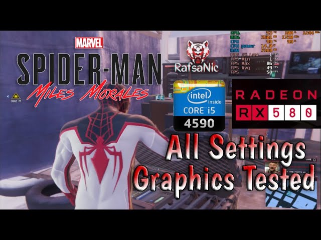 Spider-Man: Miles Morales | RX 580 8GB | Core i5 4590 | Performance Test | RafsaNic