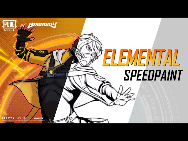 Elemental Speedpaint | PUBG MOBILE x BoBoiBoy