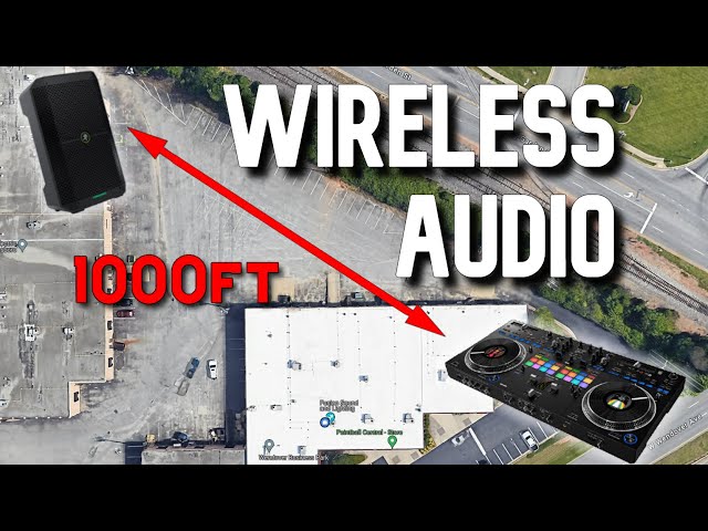 DJ Gear - How to run WIRELESS audio to speakers (Wireless Mic Speaker system)