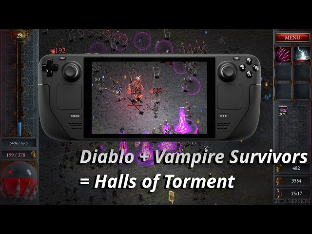 Diablo and Vampire Survivors had a baby…Halls of Torment on Steam Deck