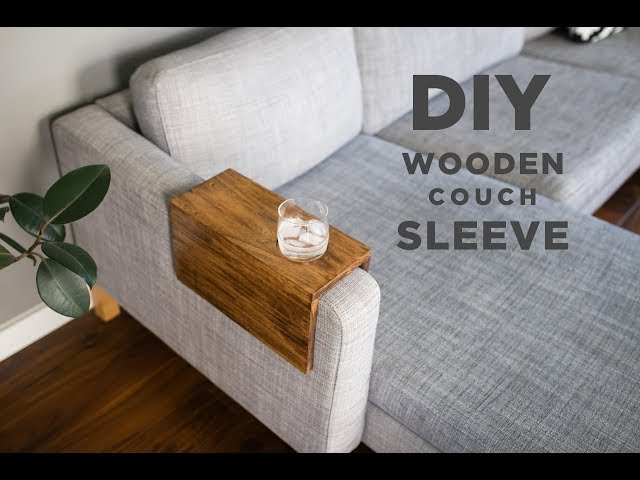 Easy Solution To Hold Drinks! DIY Wooden Couch Sleeve | How to Make