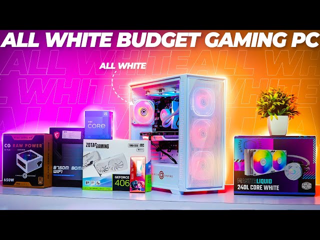 80000 All White 1440P Gaming Pc Build | Tech Community Store