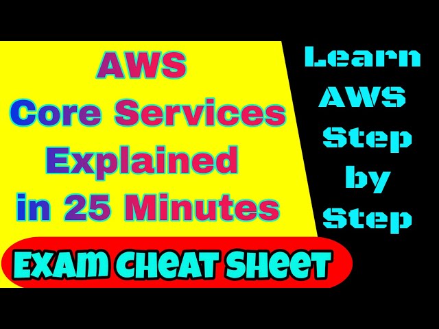 AWS Services Cheat Sheet | AWS Core Services explained in 25 Minutes | AWS Exam Cheat Sheet