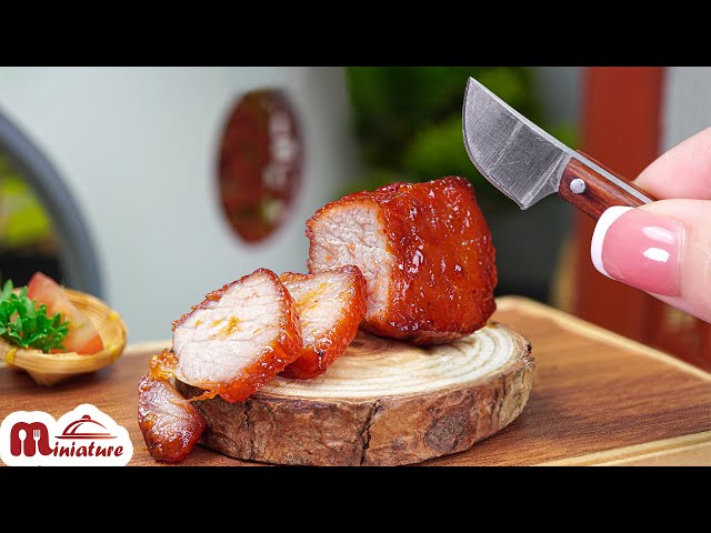 Delicious Chinese Style BBQ Pork - Char Siu Recipe | ASMR Cooking Mini Food