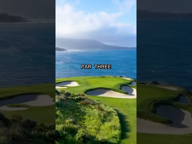 Playing the most Photographed hole in all of golf. #golf #golfer #pebblebeach #bestgolfhole
