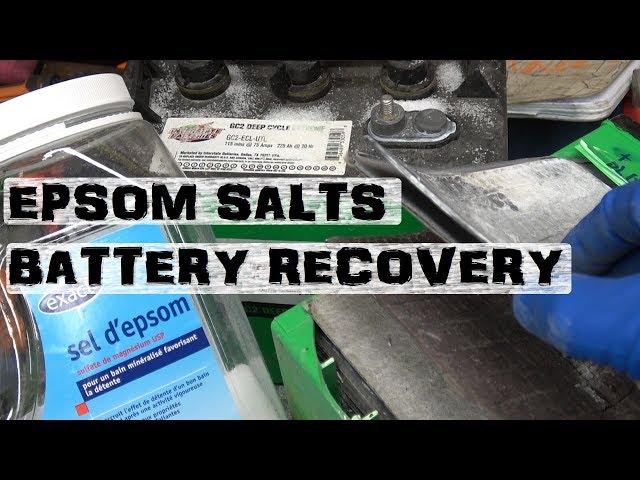 Recover Lead Acid Batteries | Desulfate using Epsom Salts