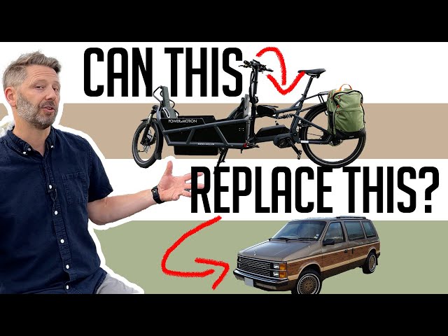 An electric cargo bike to replace a minivan as the ultimate family vehicle