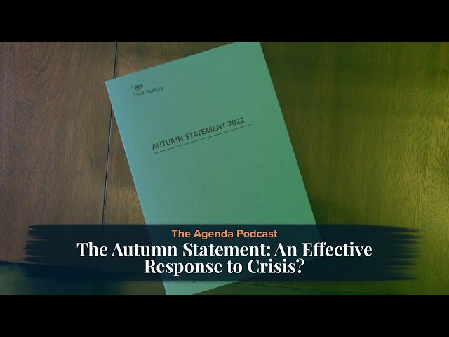 The Autumn Statement: An Effective Response to Crisis?