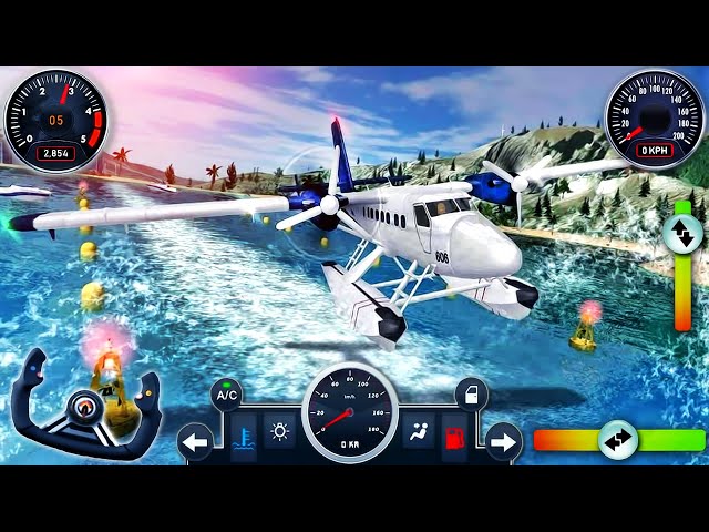 Airplane Flight Pilot Simulator 3D #4 - New Charter Airplane Unlocked Boeing 777 - Android GamePlay