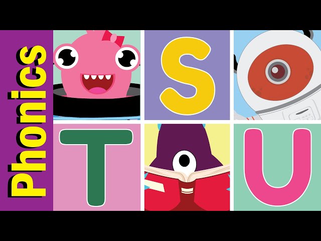 S T U Phonics Alphabet Chant for Children | English Pronunciation for Children | Fun Kids English
