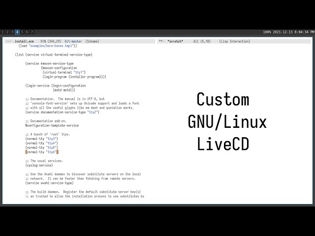 Custom GNU/Linux LiveCD