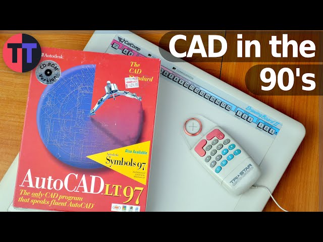 90's CAD Digitizer and AutoCAD - CalComp DrawingBoard II