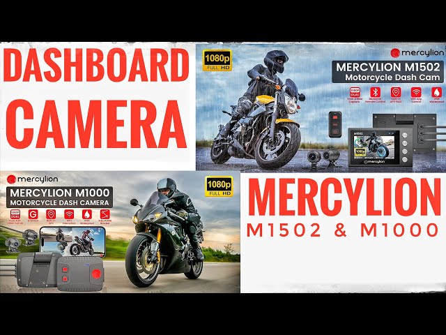 DASHBOARD CAMERA For Motorcycle - Mercylion M1502 and M1000 Test Review Comparison