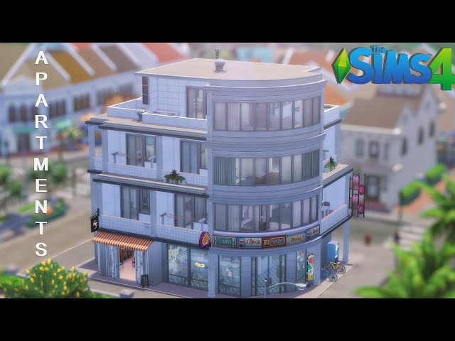🔑 5 Apartments & Restaurant "For Rent" THE SIMS 4 | Stop Motion