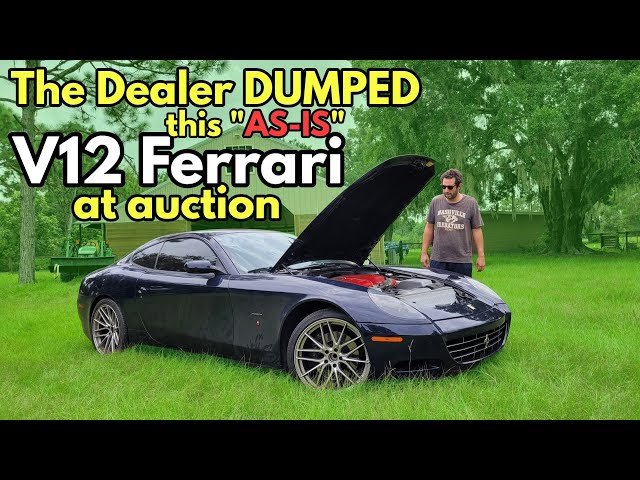 I Bought an "AS-IS" V12 Ferrari with 100,000 Miles and got 90% off MSRP from a Las Vegas Auction