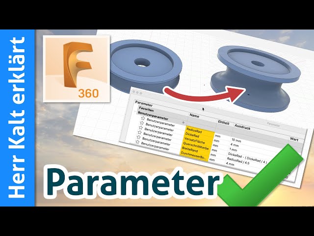 Fusion 360: Parameter – nützlich und zeitsparend