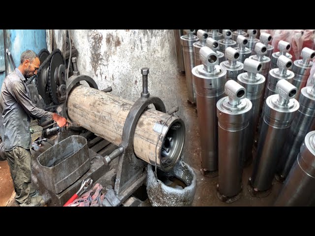Tractor Trolley Hydraulic Jack are Made || Manufacturing Process of Heavy Duty Tractor Trailer Jack