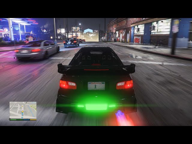 GTA 5 'Street Race' Mission on RTX™ 3090 Maxed-Out - Ultra Realistic Ray-Tracing Graphics Mod