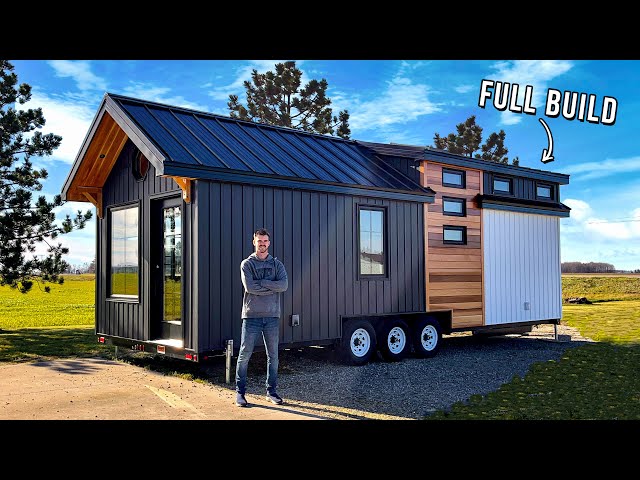 BUILDING A TINY HOUSE - DIY Full Exterior Build