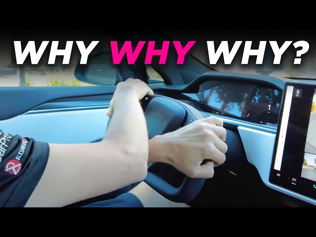 The REAL PURPOSE Of Yoke Steering Wheel In Tesla Model S Plaid