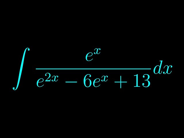 Integral of (e^x)/(e^2x - 6e^x + 13)