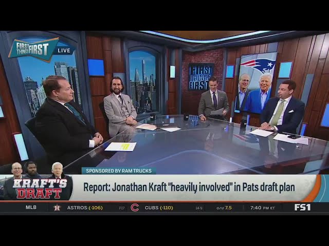 FIRST THING FIRST | Nick Wright & Brou reacts to Jonathan Kraft heavily involved in Pats draft plan