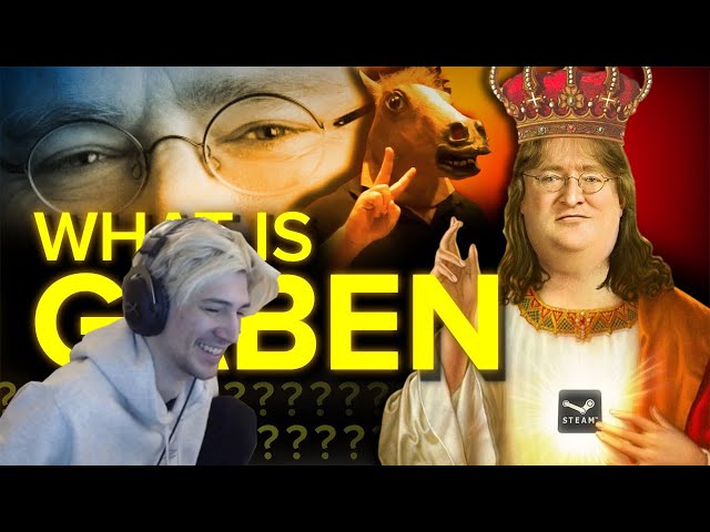 XQC REACTS to What is Gaben? How One of Gaming's Greatest Minds Became One of Its Greatest Memes