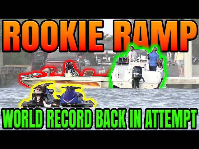 Rookie Ramp! - Boat Sideways - Man SWIMS Two Jetskis to Dock!- E58
