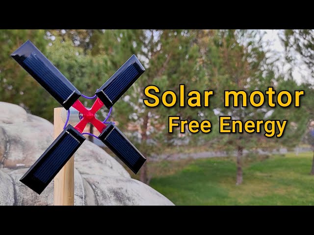 Solar motor -How to make solar Mendocino Motor | How to Make Free Energy Solar Motor
