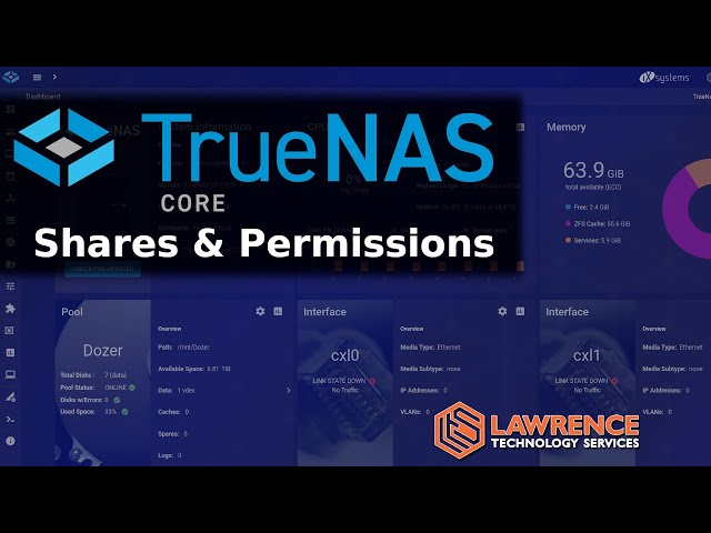 TrueNAS Core: Configuring Shares, Permissions, Snapshots & Shadow Copies
