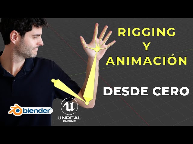 How to make RIGGING and ANIMATION from scratch in Blender and Unreal Engine
