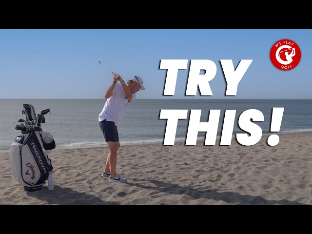 Fearless Golf Practice on the Beach with Subconscious Brain Coach