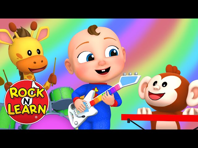 Learn Colors in English with Baby Bradley |  Preschool and Kindergarten Colors Video | Rock ‘N Learn