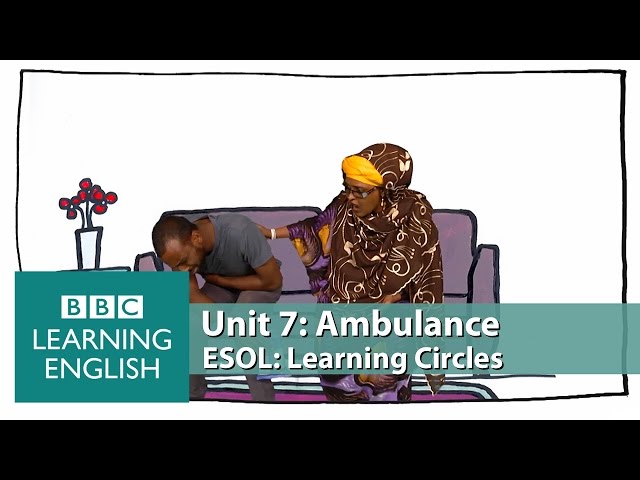 Learning Circles - Ambulance. Useful English phrases for calling an ambulance