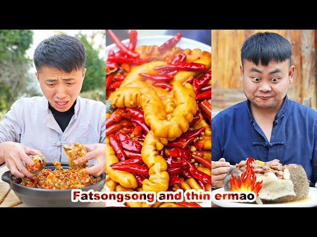 The ultimate food prank: Give me something to eat or else trick or treat! mukbang|songsong and ermao