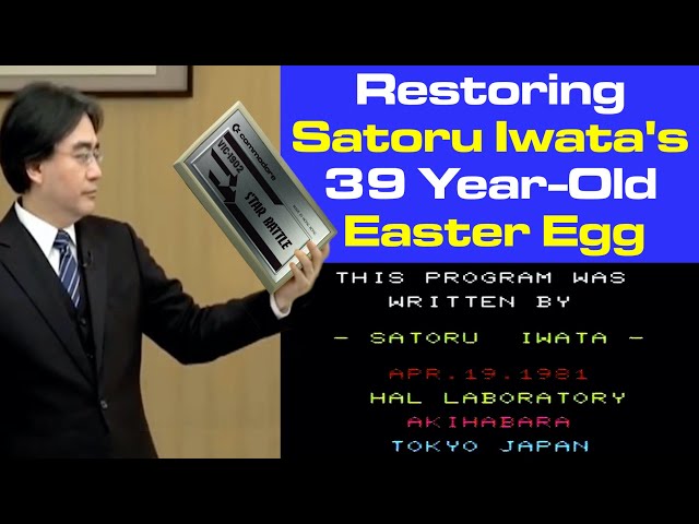 Restoring Satoru Iwata's 1981 Easter Egg in Star Battle for the Commodore VIC-20