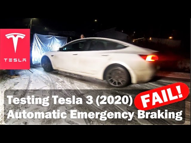 16. Tesla3 Homemade Automatic Emergency Brake (AEB) test setup FAILS!