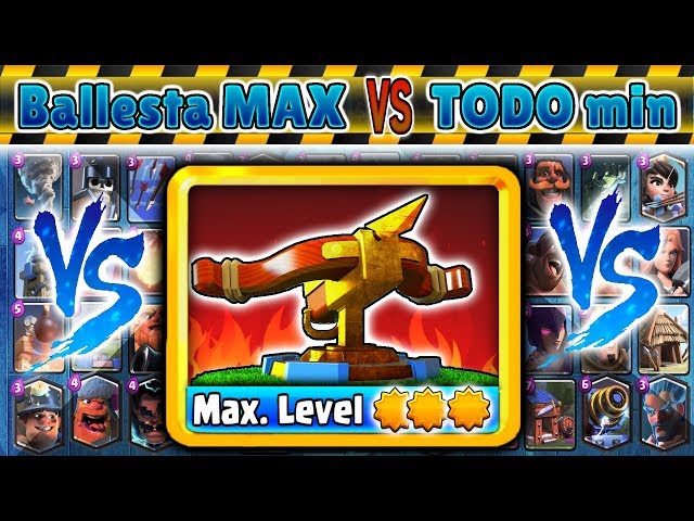X-Bow at MAX ⭐⭐⭐ VS All cards | Clash Royale