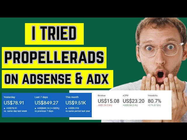 Adsense & Adx Arbitrage With Propellerads With Proof